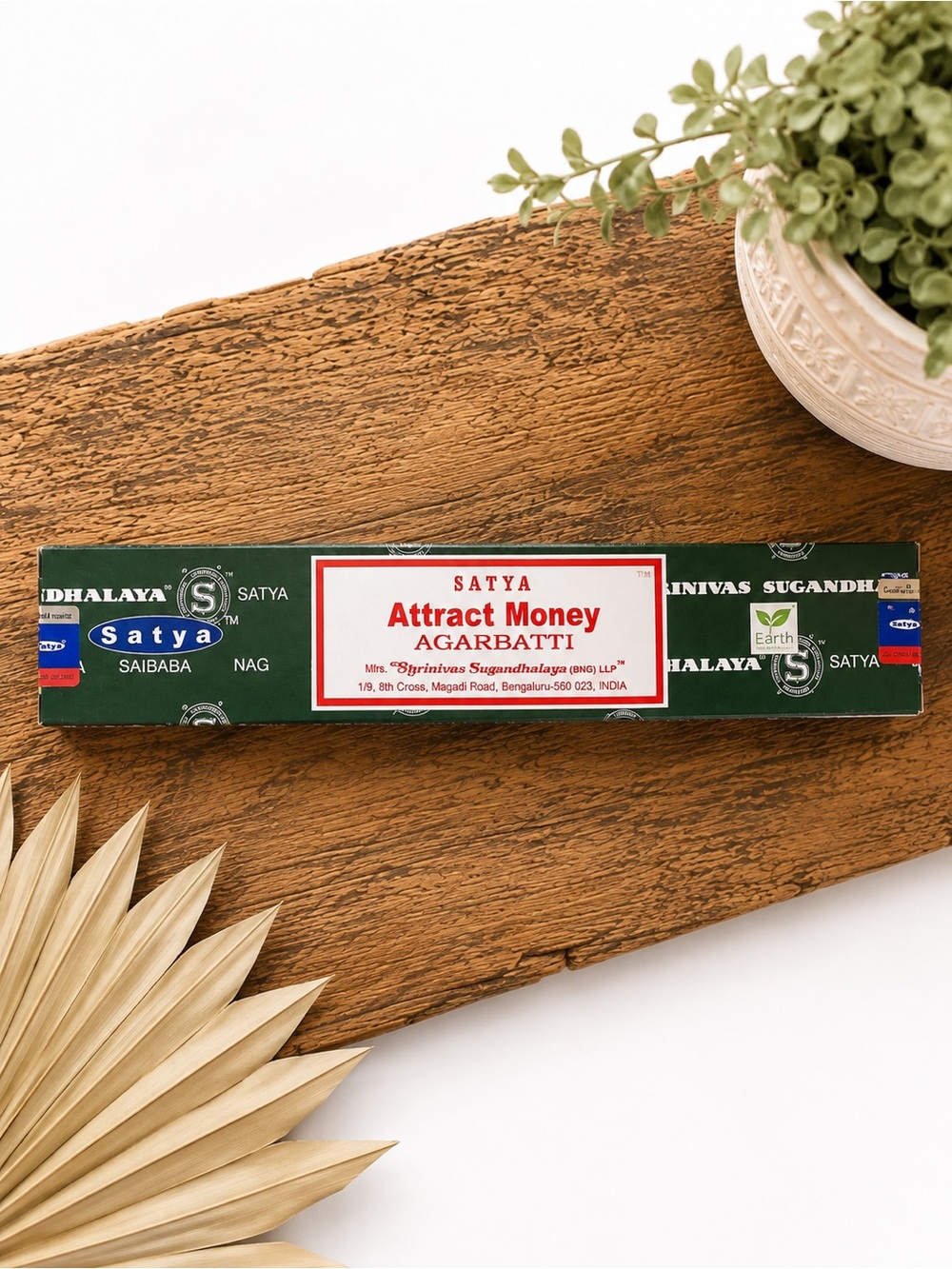 🪔✨ Satya Attract Money Incense – New in Box 💚💸